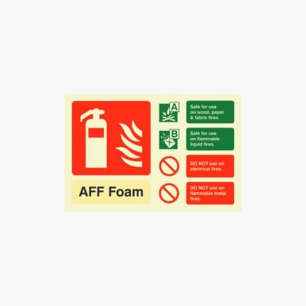 Foam ID Sign Photoluminescent (Landscape) 150mm x 100mm