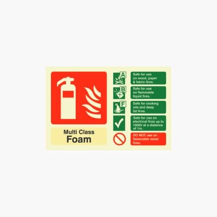 MultiCHEM ID Sign Photoluminescent (Landscape) 150mm x 100mm