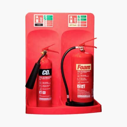 Double Extinguisher Stand – Red